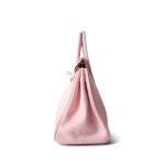 Birkin 25 Rose Sakura Swift Gold Plated X Stamp - Image 3
