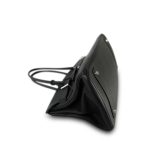 Shoulder Birkin 42 JPG Noir Clemence Palladium Plated [I] Stamp - Image 4