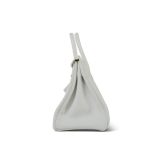 Birkin 30 White Clemence Palladium Plated M Square Stamp - Image 13