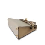 Mini Kelly Sellier II Bi-Color Horseshoe (HSS) Craie/Trench Epsom Permabrass Plated Z Stamp - Image 13