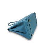 Birkin 35 Bleu Jean Togo Gold Plated N Square Stamp - Image 7