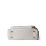 22B White Caviar Quilted Business Affinity Medium Flap Light Gold Hardware - Image 11