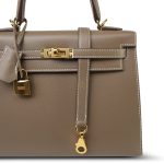 Kelly 25 Sellier Etoupe Veau Epsom Gold Plated Z Stamp - Image 5