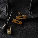 Birkin 35 Noir Ardennes Gold Plated [F] Stamp - Image 3
