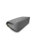 21A Grey Caviar Quilted Classic Flap Small Light Gold Hardware - Image 8