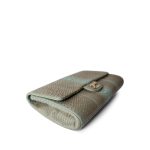 Brown/Blue Python Single Flap Bag Medium LGHW - Image 7