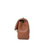 22S Caramel Lambskin Quilted Mini Rectangular Flap Light Gold Hardware - Image 5