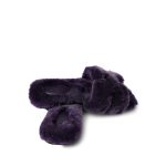 Woolskin Violet Fonce Oran Sandals Size 38