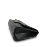 Black Crumpled Calfskin Quilted Reissue 2.55 227 Aged Gold Hardware - Image 6