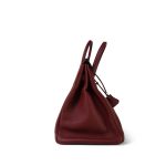 Birkin 35 Rouge H Buffle Skipper Gold Plated [F] Stamp - Image 13