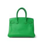 Hermes Birkin 30 Bambou Togo Palladium Plated [R] Stamp - Image 13