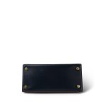 Mini Kelly Tri-Color (Vert Fonce / Rouge H / Blue Indigo) Box Calfskin Gold Plated P Circle Stamp - Image 5