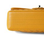 Amber Yellow Caviar Chevron Quilted Classic Flap Small LGHW - Image 4