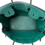 Birkin 30 Malachite Togo Gold Plated T Stamp - Image 14