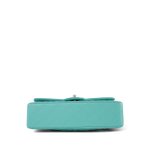 24C Tiffany Blue / Turquoise Caviar Quilted Classic Flap Medium Light Gold Hardware - Image 16