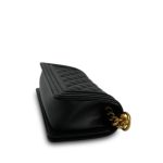 Black Caviar Quilted Boy Bag Small Aged Gold Hardware - Image 8