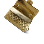 Gold Lambskin Quilted Classic Flap Small Aged Gold Hardware - Image 16
