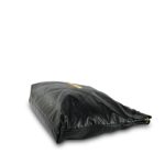 24P Black Crumpled Calfskin Quilted 22 Hobo Bag Medium Aged Gold Hardware - Image 11