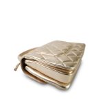 21S Gold Metallic Lambskin Quilted Trendy CC Small Light Gold Hardware - Image 9