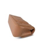 18S Dark Beige Caviar Quilted Mini Rectangular Flap LGHW - Image 8