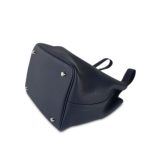 Picotin Lock 22 Bleu Nuit Clemence Palladium Plated - Image 7