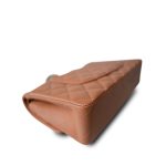 22S Caramel Lambskin Quilted Classic Flap Medium LGHW - Image 11