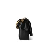 Black Lambskin Quilted Entwined Mini Single Flap Aged Hardware - Image 5