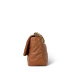 22A Caramel Lambskin Quilted 19 Flap Small Mixed Hardware - Image 2
