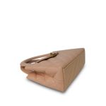 Light Beige Shiny Aged Calfskin Quilted Nano Kelly Shopper Aged Gold Hardware - Image 7