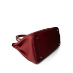Birkin 30 Rouge Grenat Togo Gold Plated A Stamp - Image 7