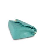 24C Tiffany Blue / Turquoise Caviar Quilted Classic Flap Medium Light Gold Hardware - Image 14