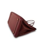 Birkin 35 Rouge H Buffle Skipper Gold Plated [F] Stamp - Image 9