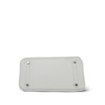 Birkin 30 White Clemence Palladium Plated M Square Stamp - Image 16