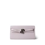 Kelly Wallet To Go Mauve Pale Epsom Palladium Plated B Stamp - Image 12