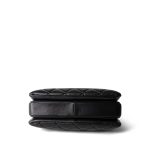 Black Lambskin Quilted Small Trendy CC - Image 5