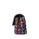 24S Multicolor Sequin Tweed Quilted Rectangular Mini Flap LGHW - Image 2
