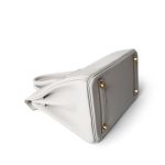 Birkin 25 Gris Pale Togo Gold Plated B Stamp - Image 14