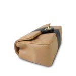 Beige/Black Bi-Color Lambskin Quilted Mini Rectangular Flap Light Gold Hardware - Image 7