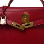 Kelly Sellier 28 Rouge Garange Courchevel Gold Plated G Square Stamp - Image 11