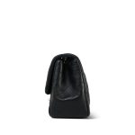 Black Caviar Quilted Square Flap Mini Silver Hardware - Image 6