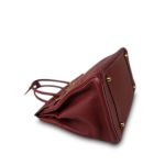 Birkin 35 Rouge H Buffle Skipper Gold Plated [F] Stamp - Image 8
