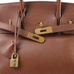 Birkin 30 Brown Ardennes Marron Plated [B] Stamp - Image 7