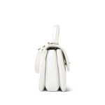 24C White Lambskin Quilted Lacquered Trendy CC Mini Light Gold Hardware - Image 4