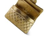 Gold Lambskin Quilted Classic Flap Small Aged Gold Hardware - Image 15