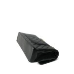 Black Lambskin Chevron Quilted Classic Flap Medium Gold Hardware - Image 11