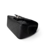 Black Caviar Quilted Mini Square Flap SHW - Image 11