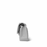 21A Grey Caviar Quilted Classic Flap Small Light Gold Hardware - Image 3