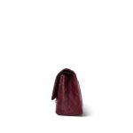Burgundy Crumpled Calfskin Quilted Reissue 2.55 Aged Gold Hardware 225 - Image 2