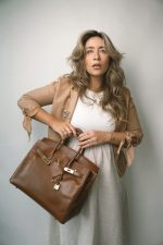 Birkin 35 Noisette Box Calfskin Gold Plated G Square Stamp / Off White Interior - Image 2