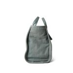 23S Washed Denim Small Deauville Tote Silver Hardware - Image 2